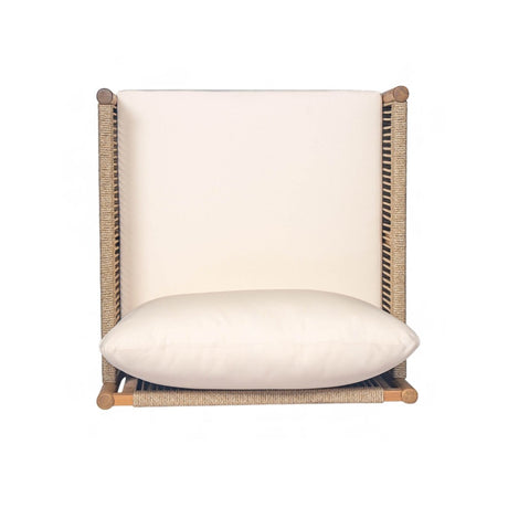 Set Of 2 Modern Outdoor Woven Lounge Chairs With Cushions - Sleep Galleria