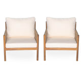 Set Of 2 Modern Outdoor Woven Lounge Chairs With Cushions - Slumberine - Sleep Galleria