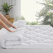 Cooling Quilted Mattress Pad Cover 500gsm Thickness - Sleep Galleria