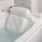 Ergonomic Air Mesh Bath Pillow with Non - Slip Suction Cups - Somnio - Sleep Galleria