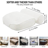 Ergonomic Air Mesh Bath Pillow with Non - Slip Suction Cups - Somnio - Sleep Galleria