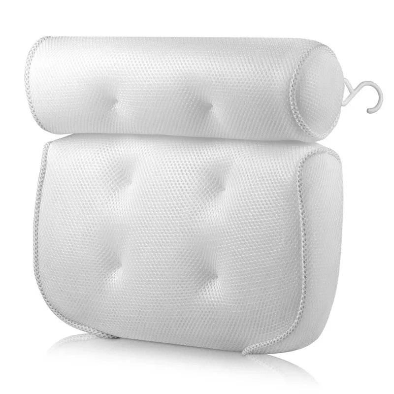 Ergonomic Air Mesh Bath Pillow with Non - Slip Suction Cups - Somnio - Sleep Galleria