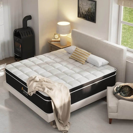 Medium Plush 12-Inch Hybrid Mattress - Sleep Galleria