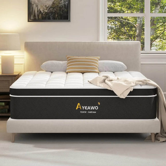 Medium Plush 12 - Inch Hybrid Mattress - Somnio - Sleep Galleria