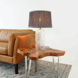Modern Gold Table Lamp With Clear Glass Shade - Somnio - Sleep Galleria