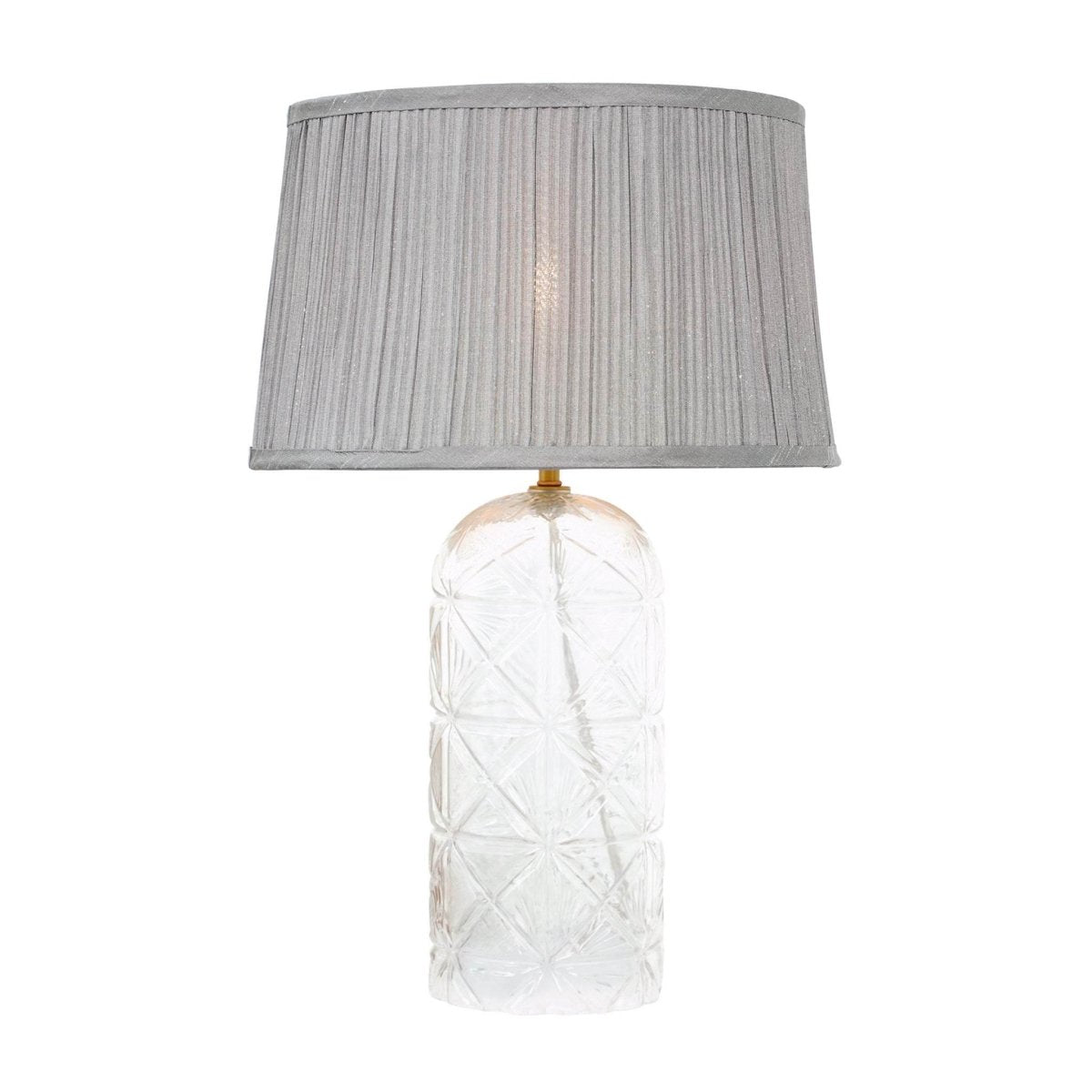 Modern Gold Table Lamp With Clear Glass Shade - Somnio - Sleep Galleria