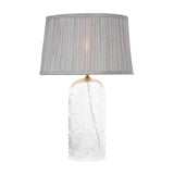 Modern Gold Table Lamp With Clear Glass Shade - Somnio - Sleep Galleria