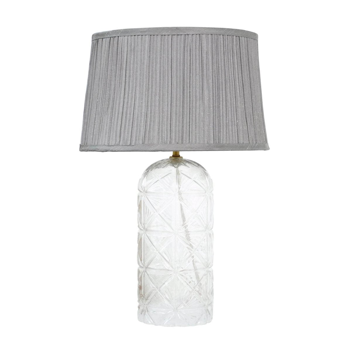 Modern Gold Table Lamp With Clear Glass Shade - Somnio - Sleep Galleria