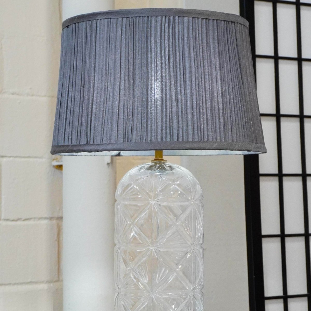 Modern Gold Table Lamp With Clear Glass Shade - Somnio - Sleep Galleria