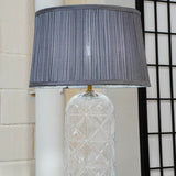 Modern Gold Table Lamp With Clear Glass Shade - Somnio - Sleep Galleria