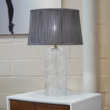 Modern Gold Table Lamp With Clear Glass Shade - Somnio - Sleep Galleria