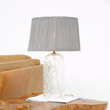 Modern Gold Table Lamp With Clear Glass Shade - Somnio - Sleep Galleria