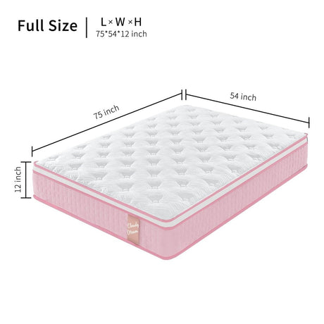 Soft 12 - Inch Hybrid Memory Foam Pocket Spring Mattress - Somnio - Sleep Galleria