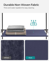 Portable Fabric Closet Wardrobe With Hanging Rod Organizer - SONGMICS - Sleep Galleria
