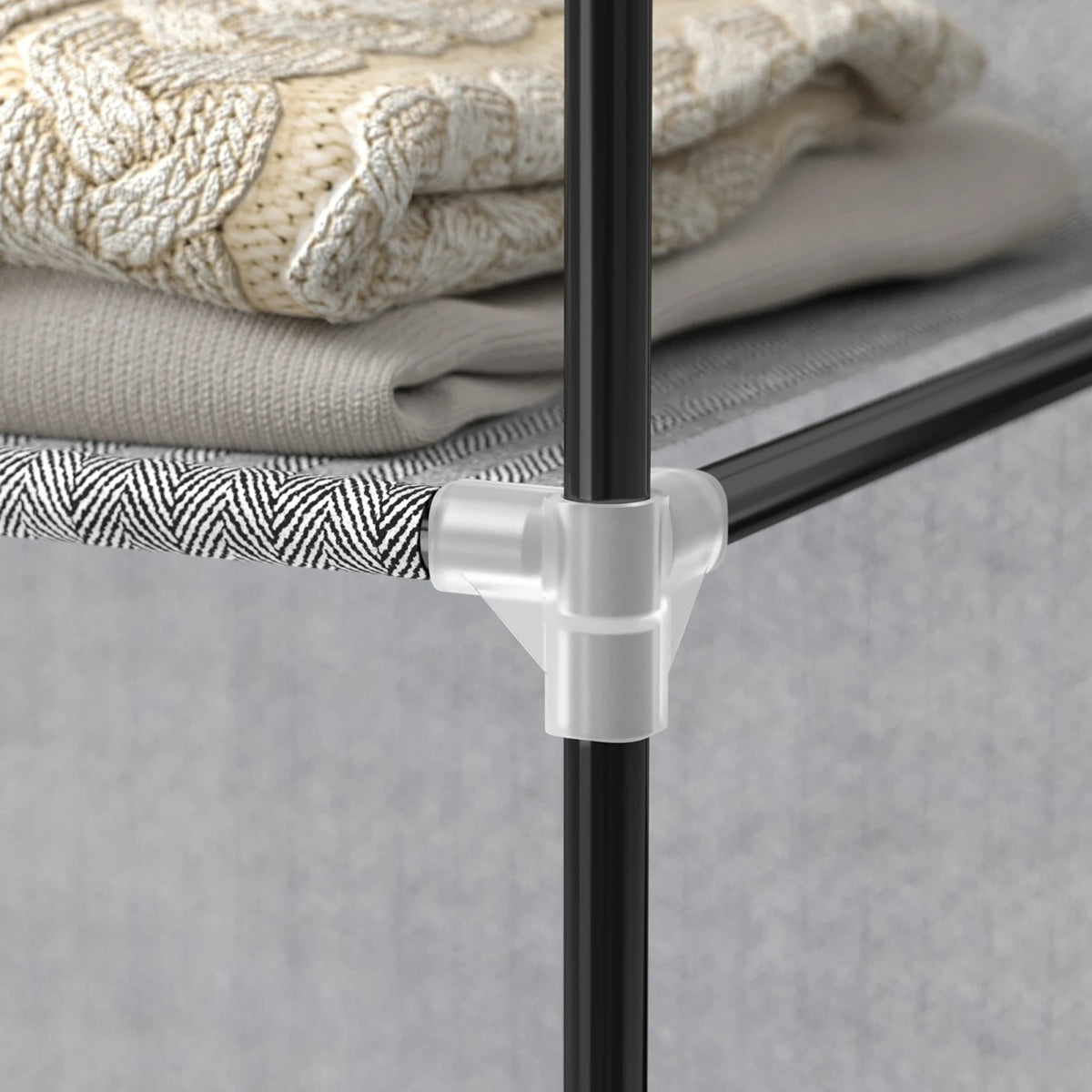 Portable Fabric Closet Wardrobe With Hanging Rod Organizer - SONGMICS - Sleep Galleria