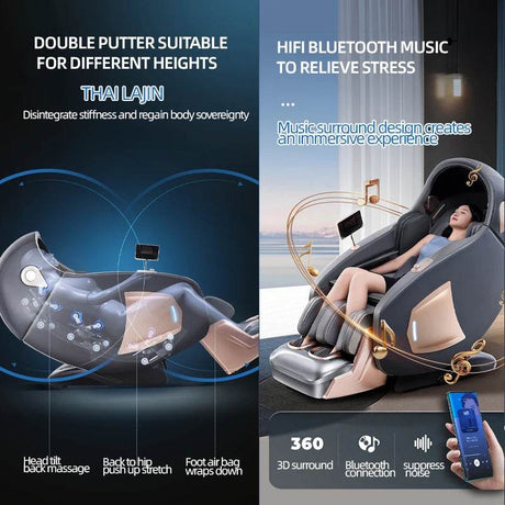 Sorae NimbusCore4D Zero Gravity Massage Chair - Sorae - Sleep Galleria
