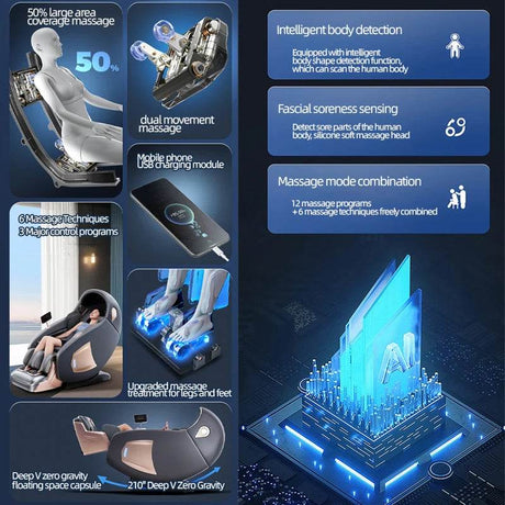 Sorae NimbusCore4D Zero Gravity Massage Chair - Sorae - Sleep Galleria