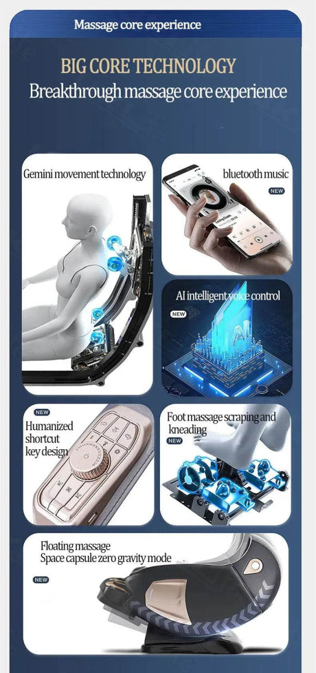 Sorae NimbusCore4D Zero Gravity Massage Chair - Sorae - Sleep Galleria