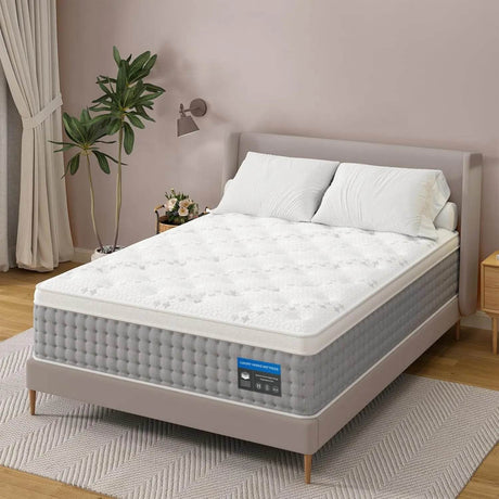 Hybrid Plush Mattress With Pocketed Springs - Sleep Galleria