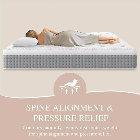 Hybrid Plush Mattress With Pocketed Springs - Sleep Galleria