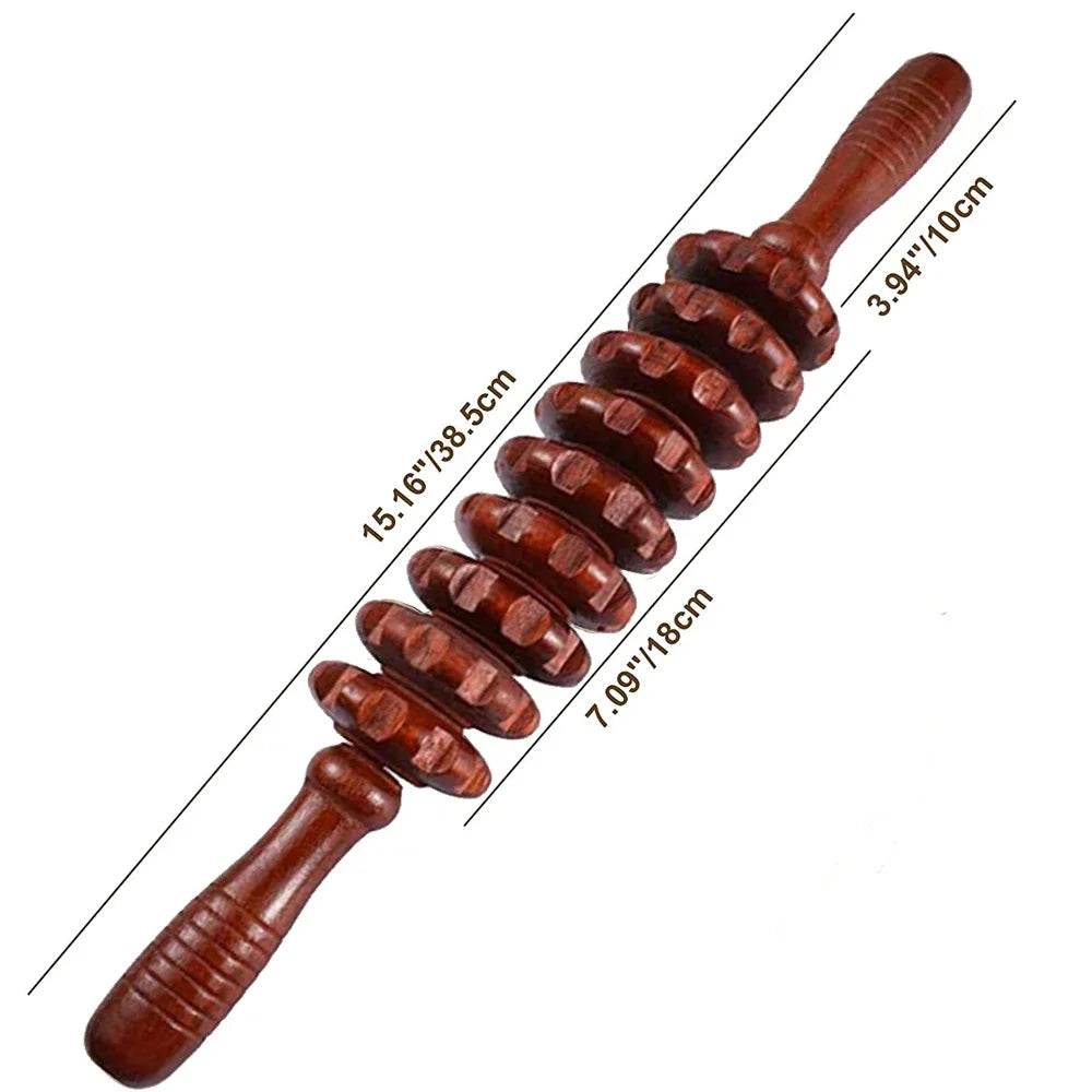 Wooden Curved Body Massage Roller For Cellulite Relief - STAWHO - Sleep Galleria