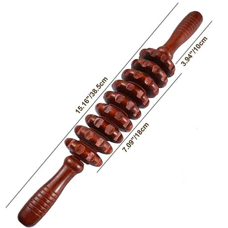 Wooden Curved Body Massage Roller For Cellulite Relief - STAWHO - Sleep Galleria