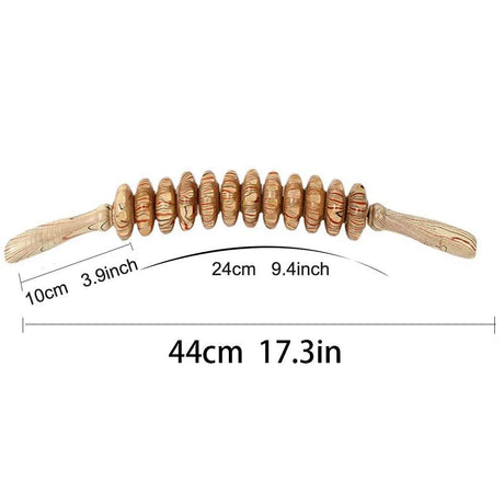 Wooden Curved Body Massage Roller For Cellulite Relief - STAWHO - Sleep Galleria