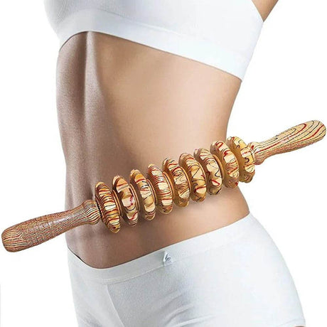 Wooden Curved Body Massage Roller For Cellulite Relief - STAWHO - Sleep Galleria