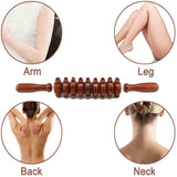 Wooden Curved Body Massage Roller For Cellulite Relief - STAWHO - Sleep Galleria