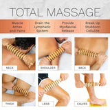Wooden Curved Body Massage Roller For Cellulite Relief - STAWHO - Sleep Galleria