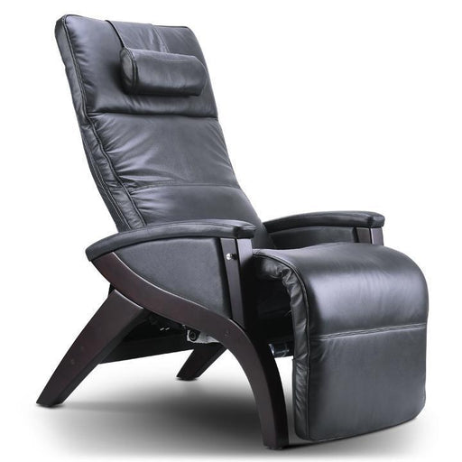 Svago Zero Gravity Chair Grey & Dark Walnut Svago Newton SV-630 Zero Gravity Recliner