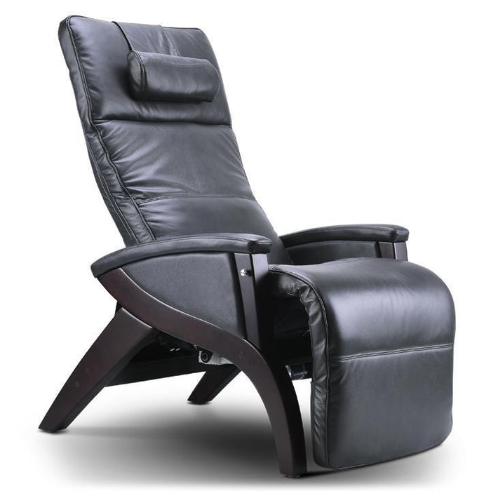 Svago Zero Gravity Chair Grey & Dark Walnut Svago Newton SV-630 Zero Gravity Recliner