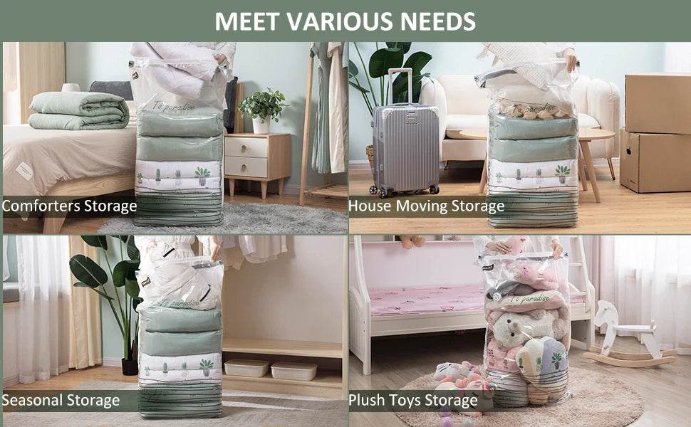 Cubic Vacuum Compression Storage Bags for Clothes and Travel - Taili - Sleep Galleria
