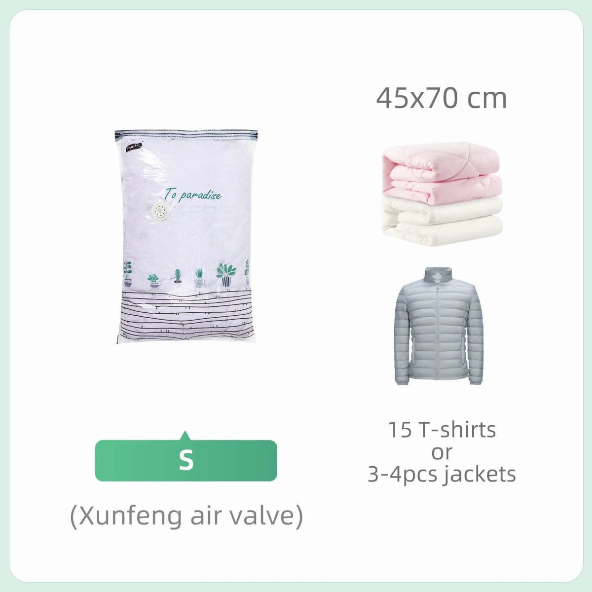 Cubic Vacuum Compression Storage Bags for Clothes and Travel - Taili - Sleep Galleria