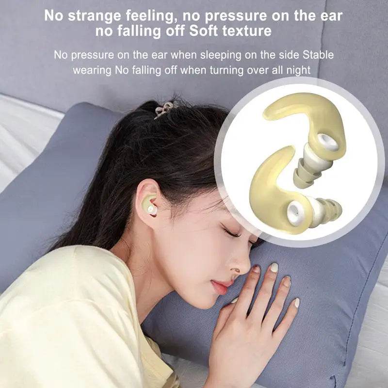 Silicone Waterproof Noise Isolating Ear Plugs Set - Tmddotda - Sleep Galleria
