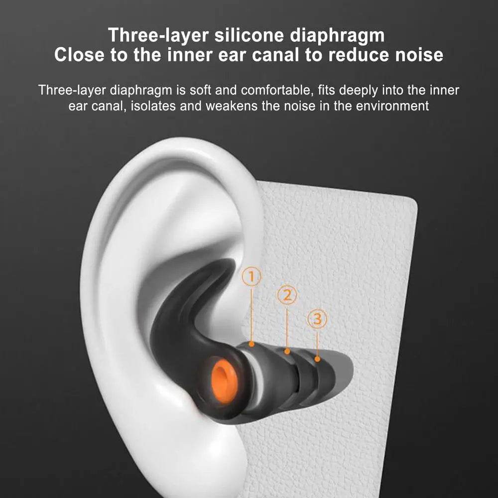 Silicone Waterproof Noise Isolating Ear Plugs Set - Tmddotda - Sleep Galleria