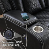 Power Reclining 3 - Seater Sofa With Wireless Charger - TODRANI - Sleep Galleria