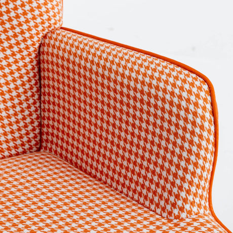 Modern Cotton Linen Upholstered Rocking Chair With Armrests - Sleep Galleria