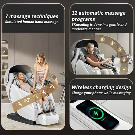 4D SL Airbag Zero Gravity Full Body Massage Chair - ukLife - Sleep Galleria