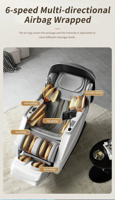 4D SL Airbag Zero Gravity Full Body Massage Chair - ukLife - Sleep Galleria
