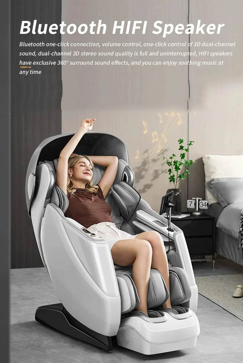 4D SL Airbag Zero Gravity Full Body Massage Chair - ukLife - Sleep Galleria