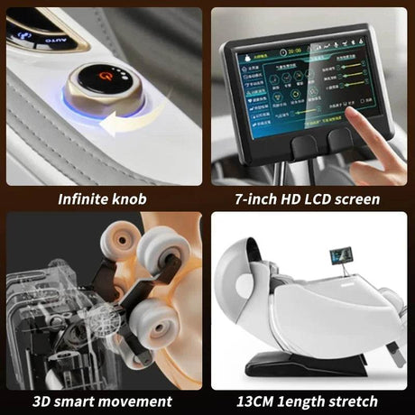 4D SL Airbag Zero Gravity Full Body Massage Chair - ukLife - Sleep Galleria