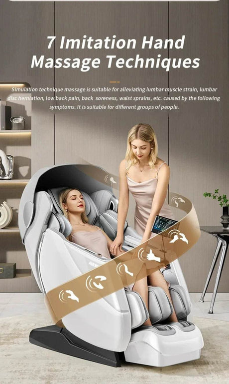 4D SL Airbag Zero Gravity Full Body Massage Chair - ukLife - Sleep Galleria