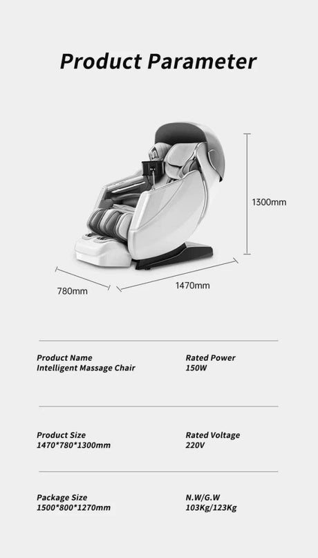 4D SL Airbag Zero Gravity Full Body Massage Chair - ukLife - Sleep Galleria