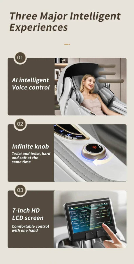 4D SL Airbag Zero Gravity Full Body Massage Chair - ukLife - Sleep Galleria