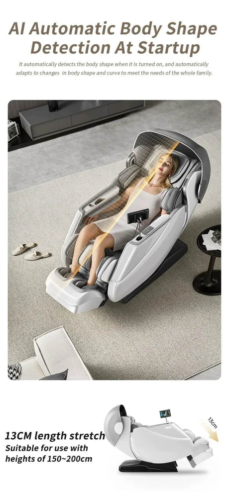 4D SL Airbag Zero Gravity Full Body Massage Chair - ukLife - Sleep Galleria