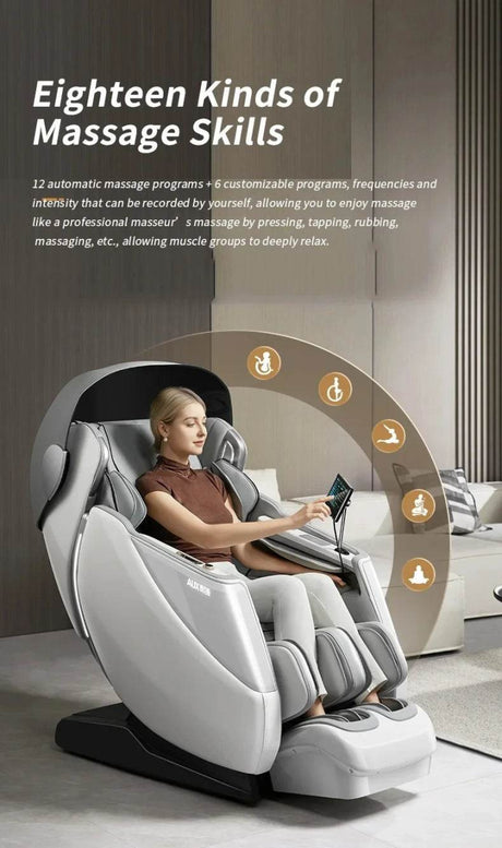 4D SL Airbag Zero Gravity Full Body Massage Chair - ukLife - Sleep Galleria