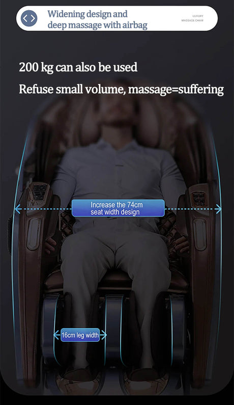 4D SL Full Body Airbag Zero Gravity Massage Chair - ukLife - Sleep Galleria