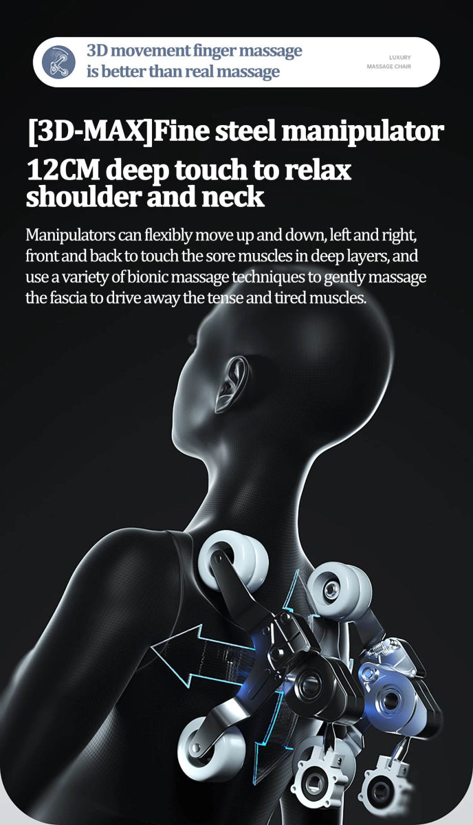 4D SL Full Body Airbag Zero Gravity Massage Chair - ukLife - Sleep Galleria