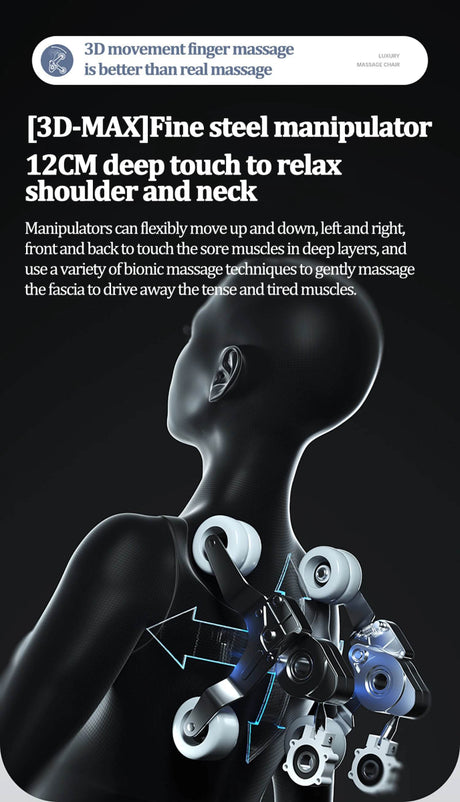 4D SL Full Body Airbag Zero Gravity Massage Chair - ukLife - Sleep Galleria